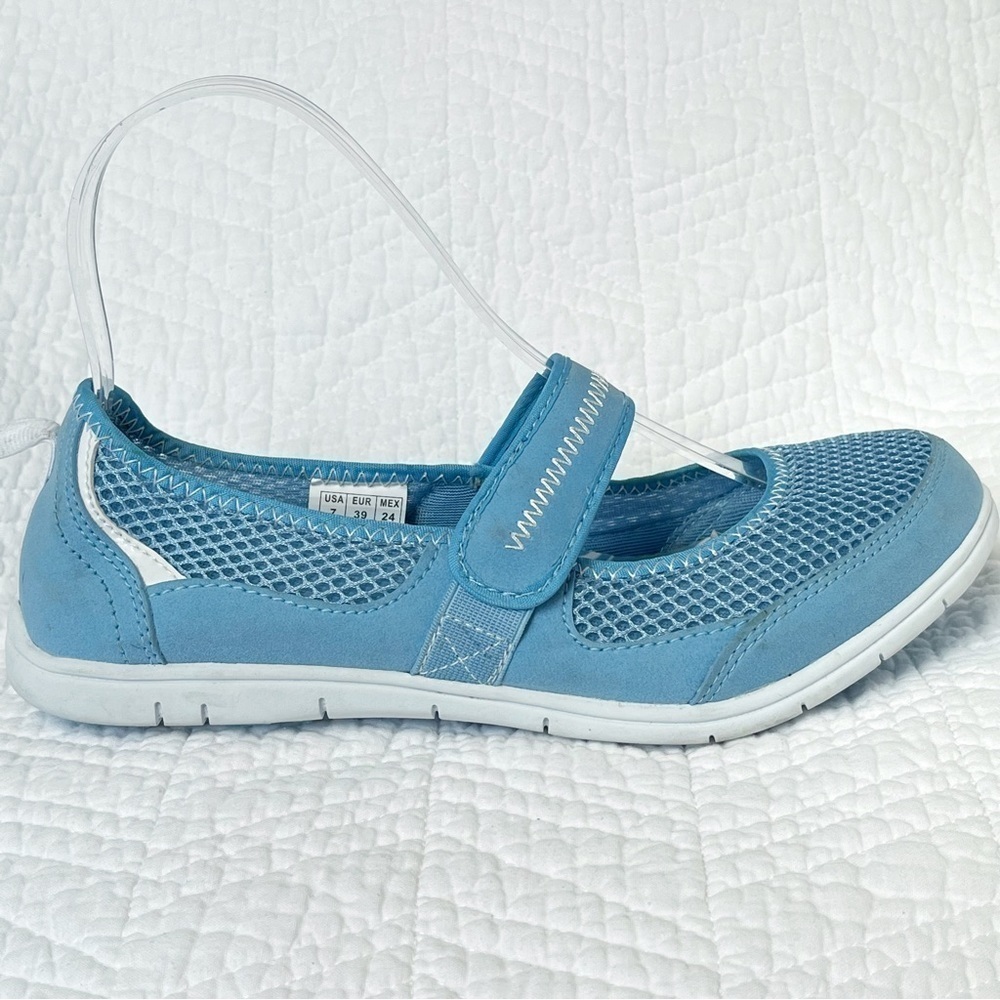 Danskin Now Light Blue Mary Jane Flats